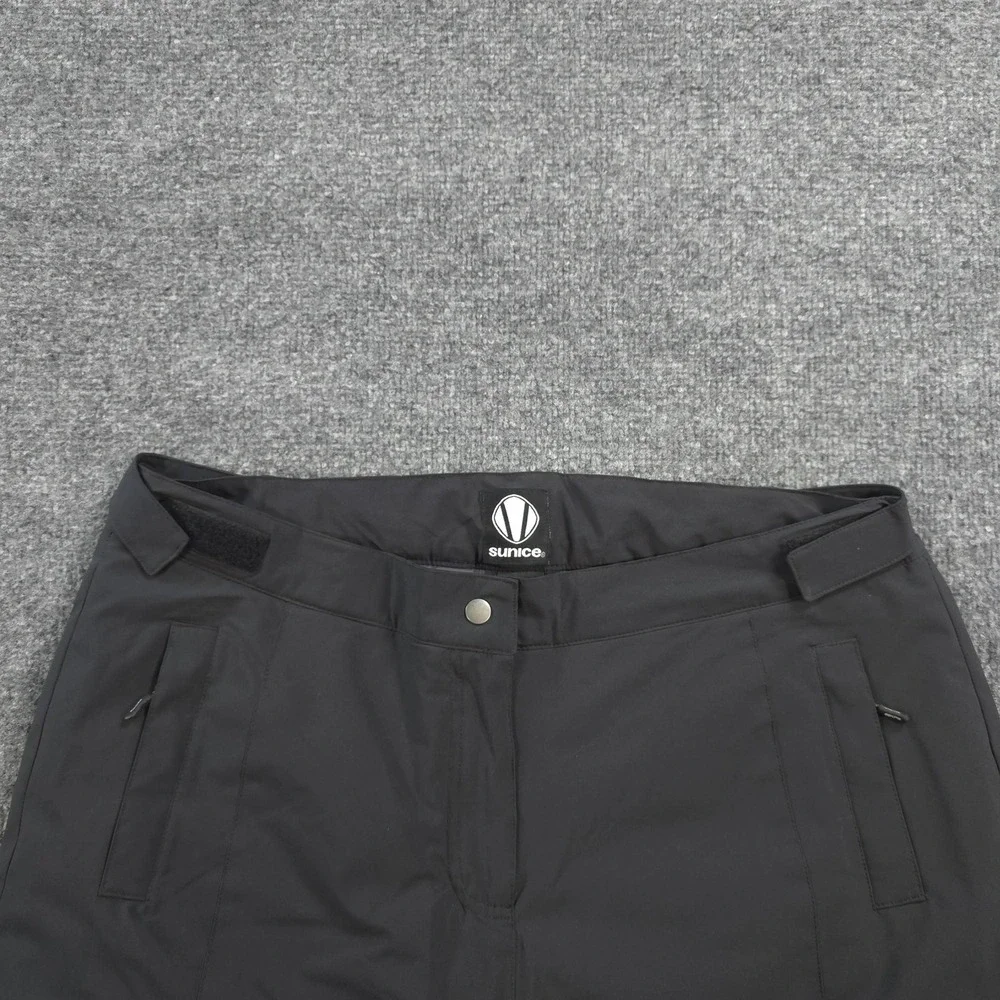 Sunice Pants Mens Large Black Softshell Insulated Snow Ski Adjustable Waist